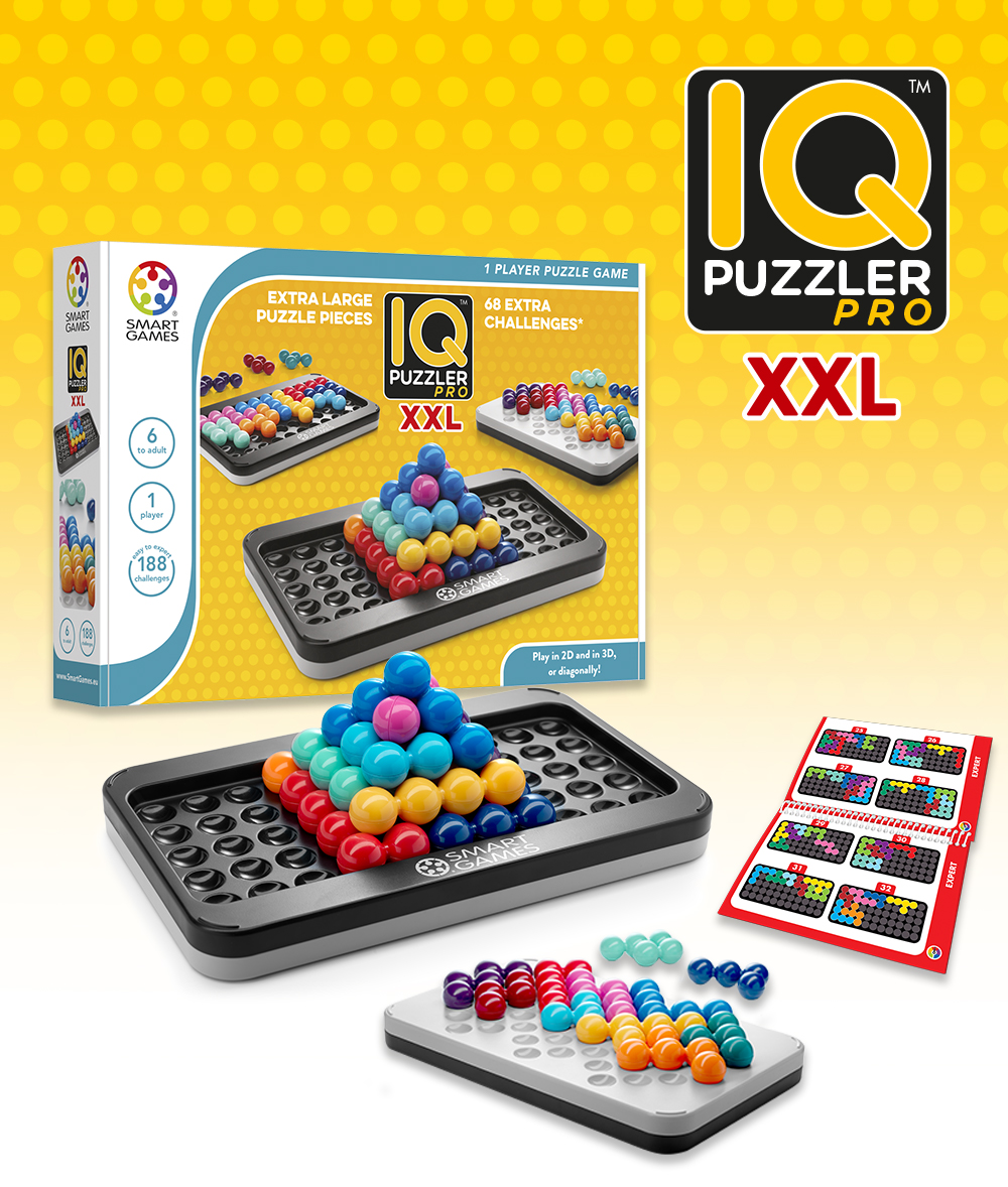 SmartGames IQ Puzzler Pro Compact Board Game Puzzle 120 3D Challenges 