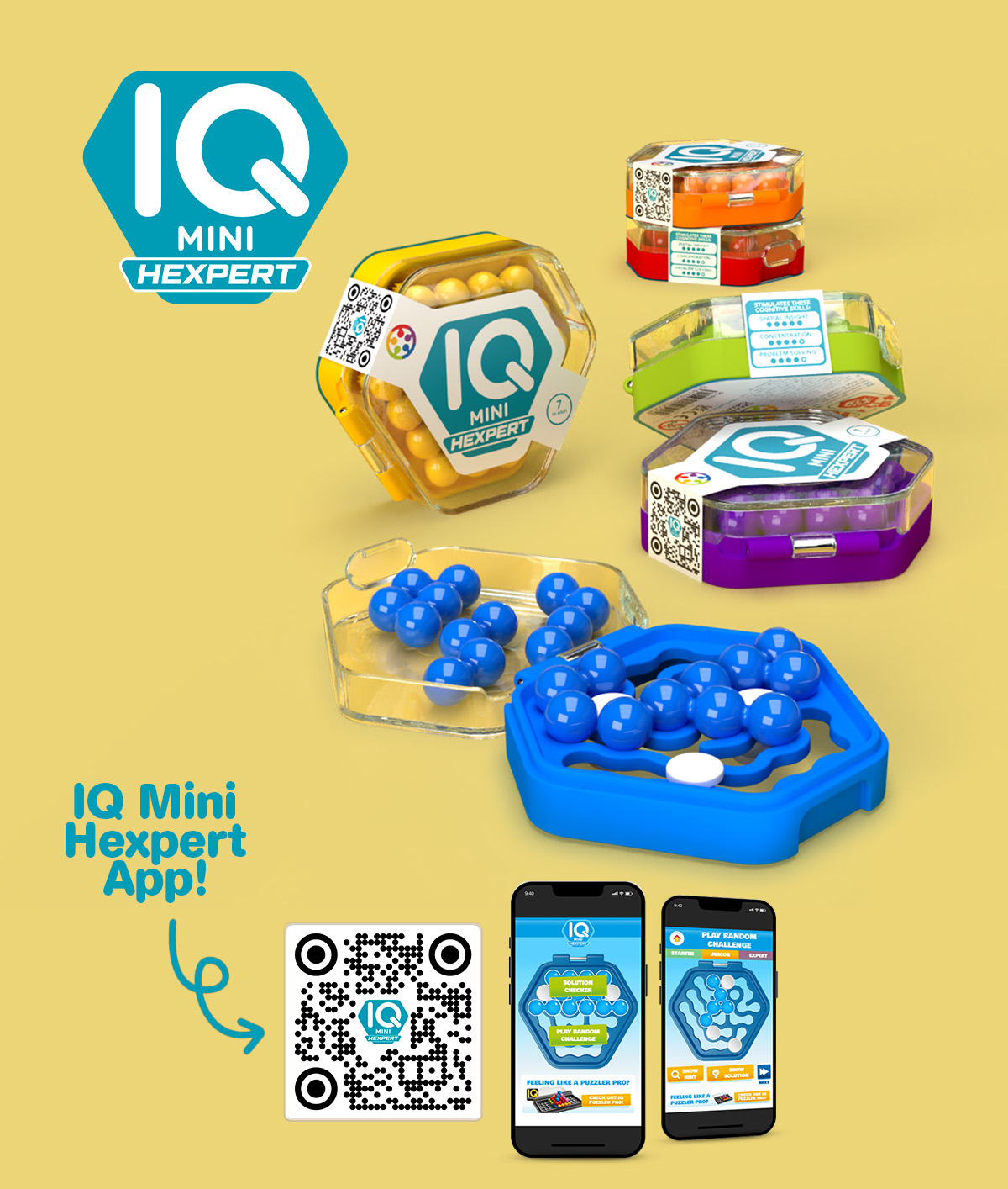 Jogo IQ Mini Hexpert - Smart Games - Jogos de Lógica - Compra na